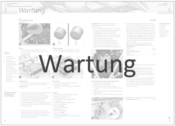 Leseprobe Seite 'Wartung'